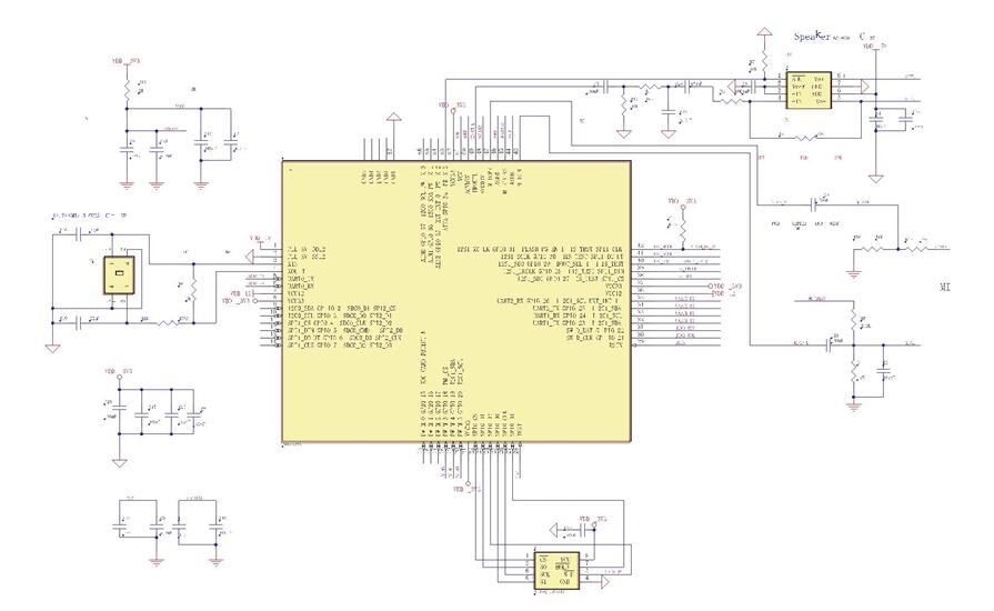 NRK2201智能語(yǔ)音模塊原理圖
